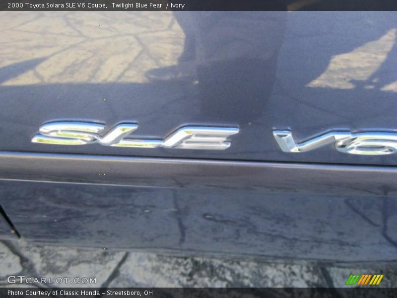 Twilight Blue Pearl / Ivory 2000 Toyota Solara SLE V6 Coupe