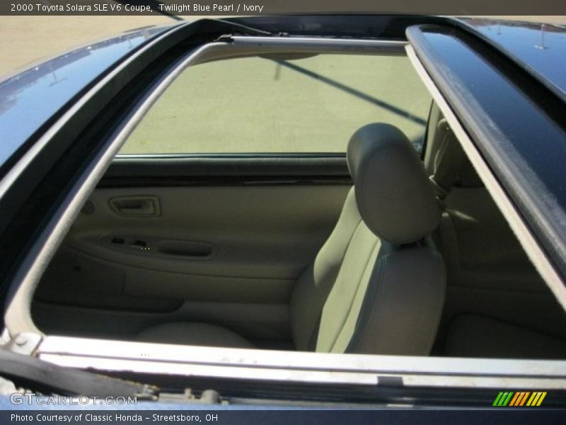 Twilight Blue Pearl / Ivory 2000 Toyota Solara SLE V6 Coupe
