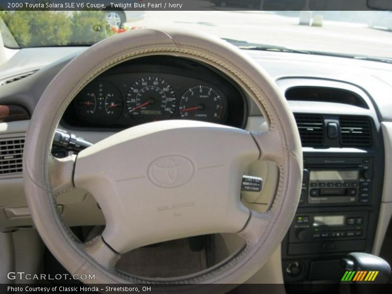 Twilight Blue Pearl / Ivory 2000 Toyota Solara SLE V6 Coupe