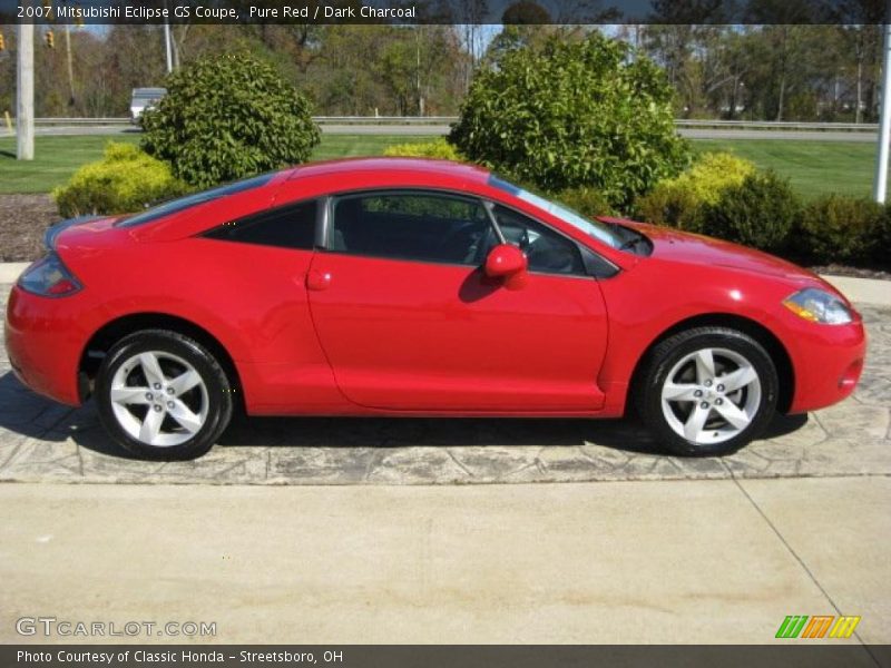 Pure Red / Dark Charcoal 2007 Mitsubishi Eclipse GS Coupe
