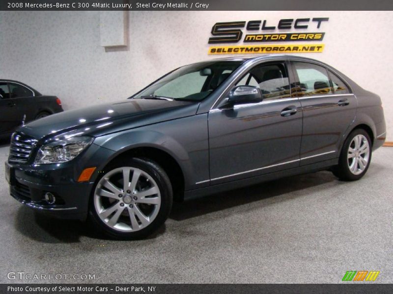 Steel Grey Metallic / Grey 2008 Mercedes-Benz C 300 4Matic Luxury