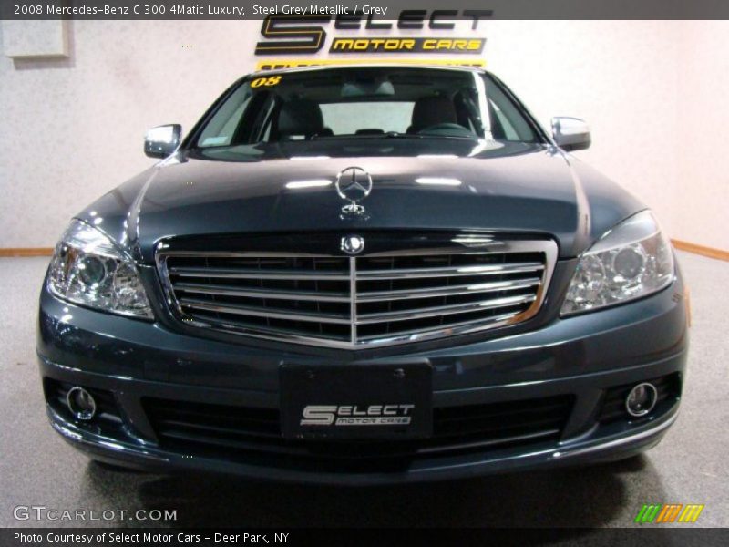 Steel Grey Metallic / Grey 2008 Mercedes-Benz C 300 4Matic Luxury