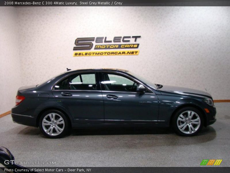 Steel Grey Metallic / Grey 2008 Mercedes-Benz C 300 4Matic Luxury