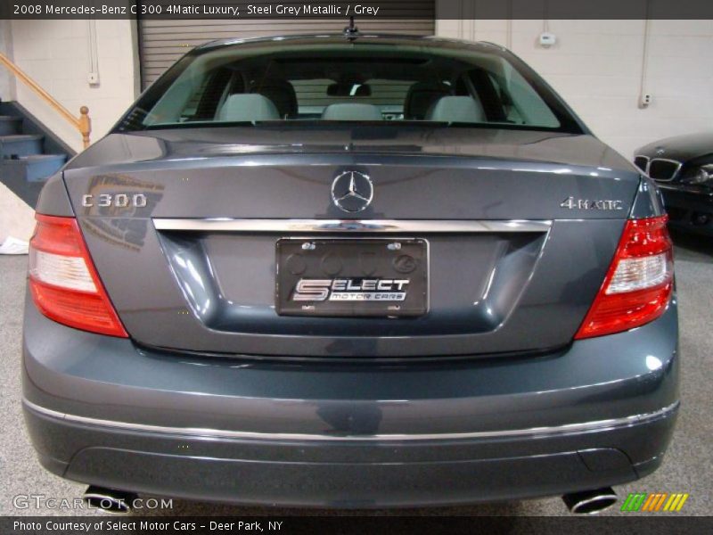 Steel Grey Metallic / Grey 2008 Mercedes-Benz C 300 4Matic Luxury