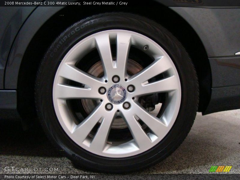 Steel Grey Metallic / Grey 2008 Mercedes-Benz C 300 4Matic Luxury