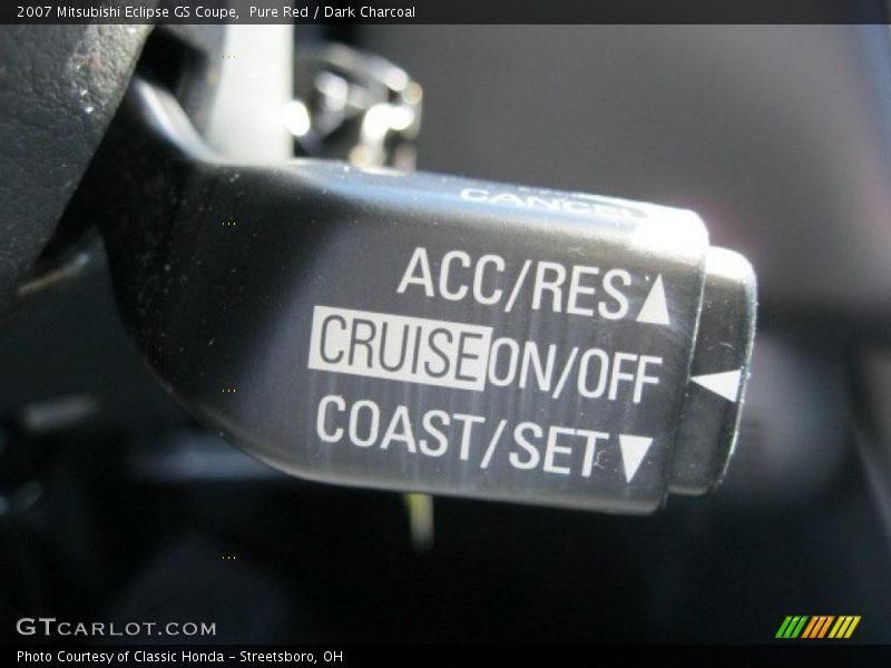 Pure Red / Dark Charcoal 2007 Mitsubishi Eclipse GS Coupe