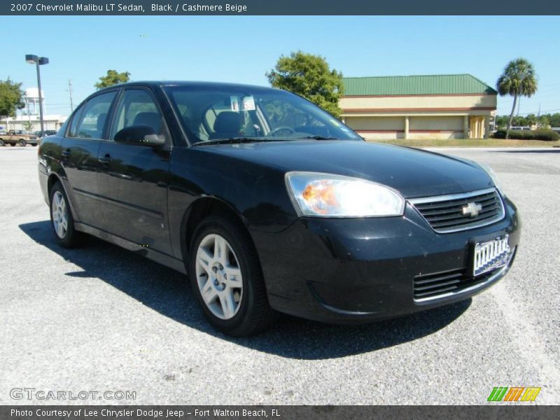 Black / Cashmere Beige 2007 Chevrolet Malibu LT Sedan
