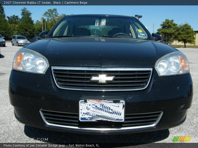 Black / Cashmere Beige 2007 Chevrolet Malibu LT Sedan