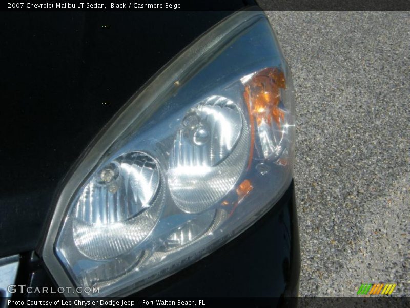 Black / Cashmere Beige 2007 Chevrolet Malibu LT Sedan