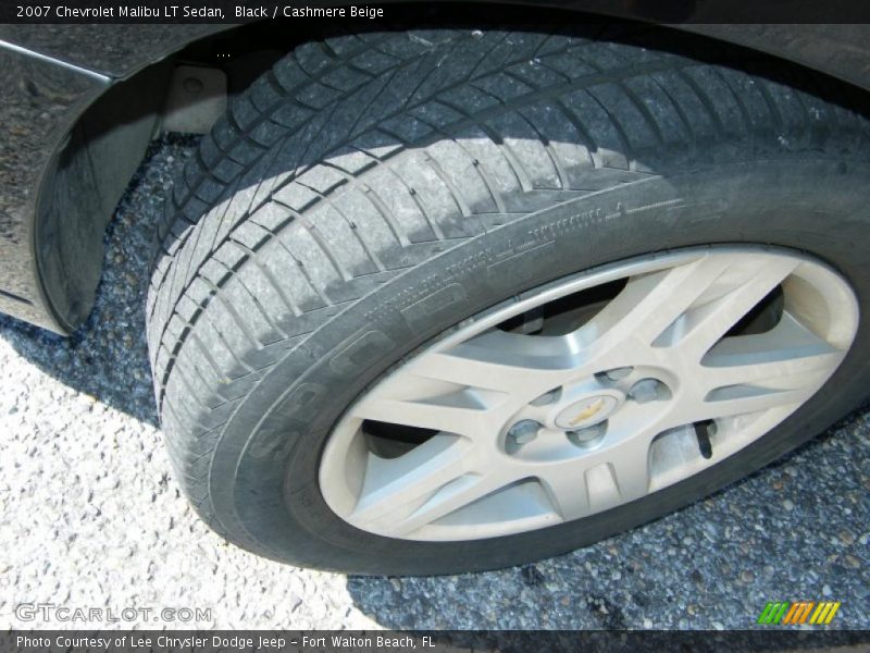 Black / Cashmere Beige 2007 Chevrolet Malibu LT Sedan