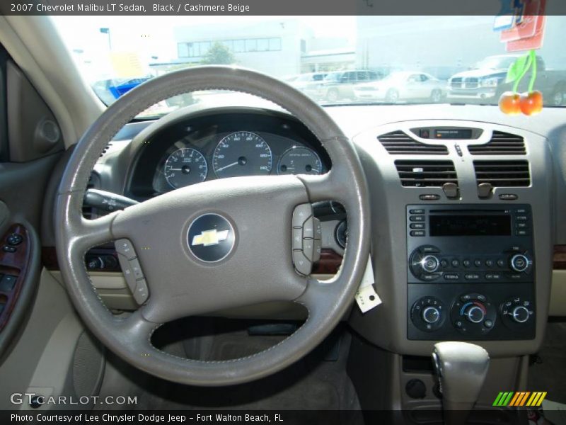 Black / Cashmere Beige 2007 Chevrolet Malibu LT Sedan
