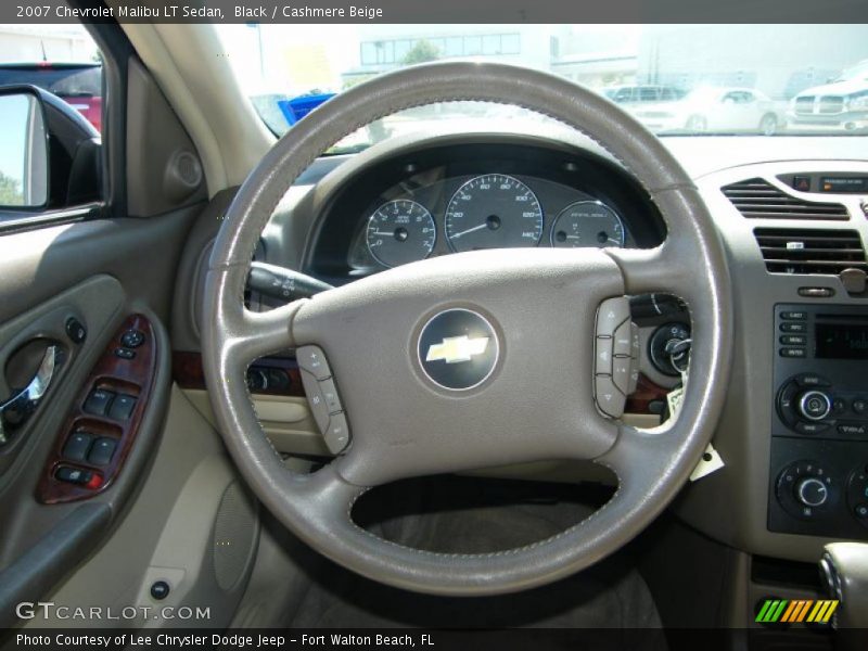Black / Cashmere Beige 2007 Chevrolet Malibu LT Sedan