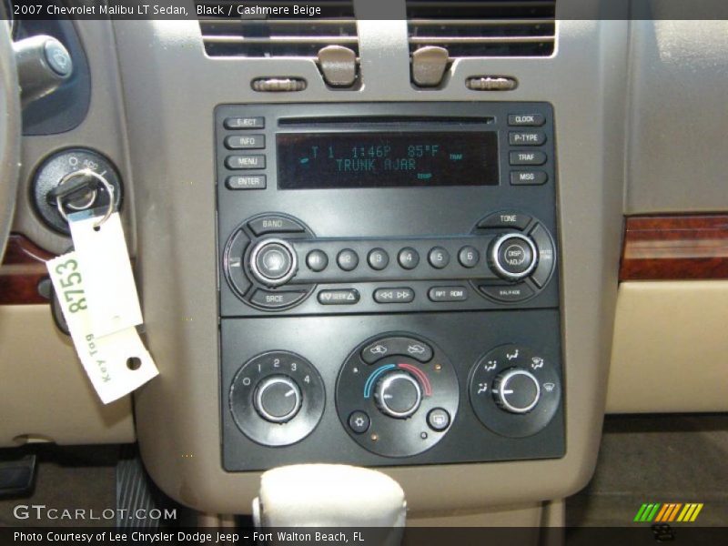 Black / Cashmere Beige 2007 Chevrolet Malibu LT Sedan