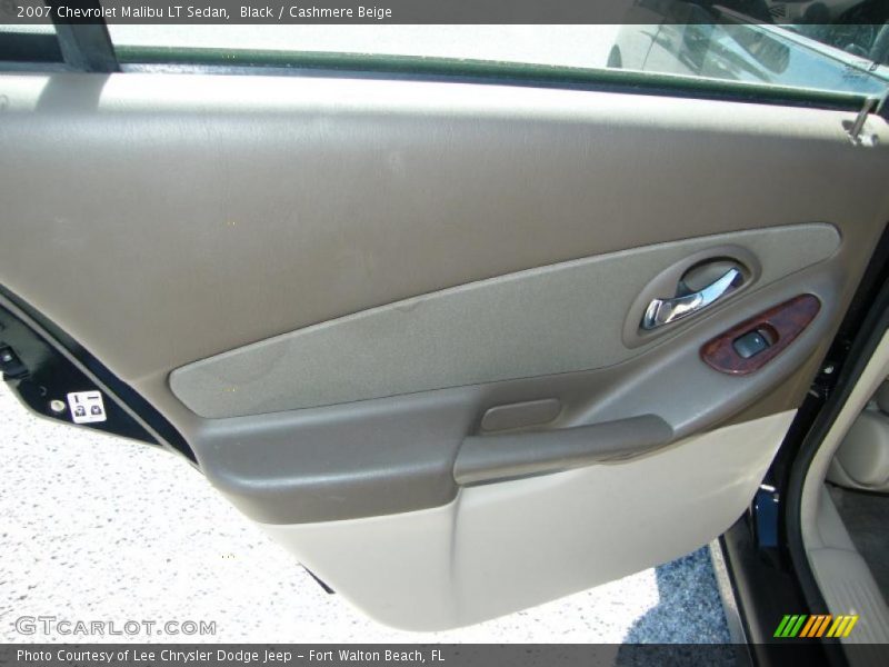 Black / Cashmere Beige 2007 Chevrolet Malibu LT Sedan