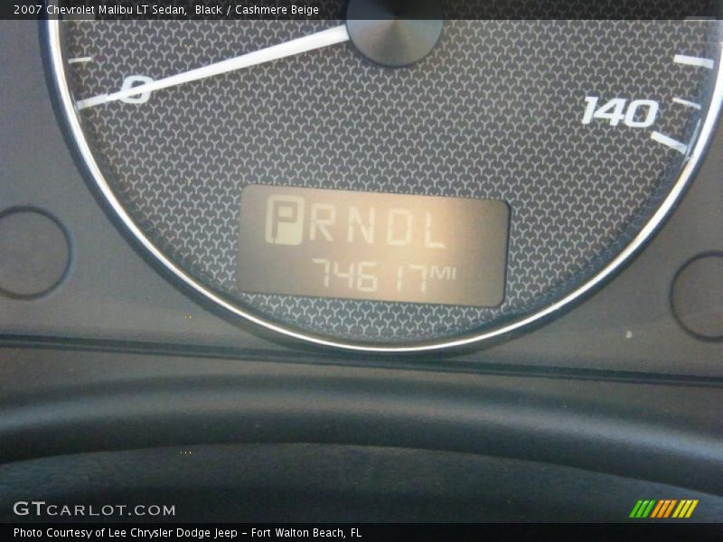Black / Cashmere Beige 2007 Chevrolet Malibu LT Sedan