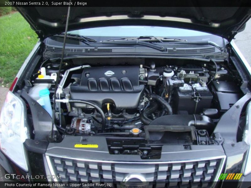 Super Black / Beige 2007 Nissan Sentra 2.0