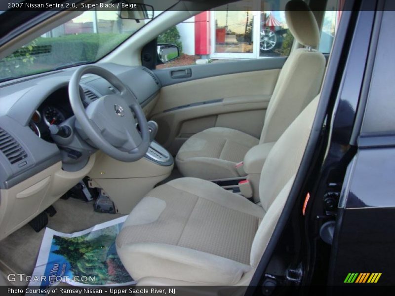 Super Black / Beige 2007 Nissan Sentra 2.0