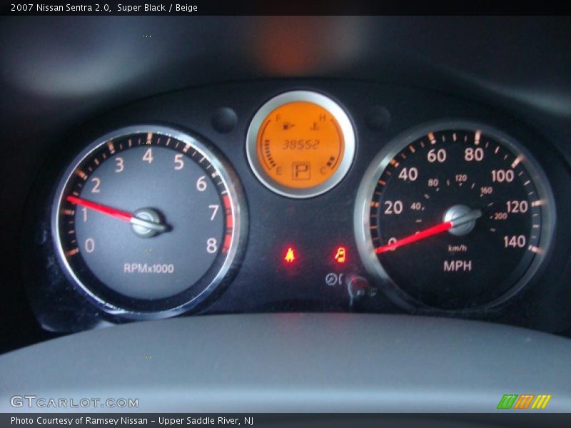 Super Black / Beige 2007 Nissan Sentra 2.0