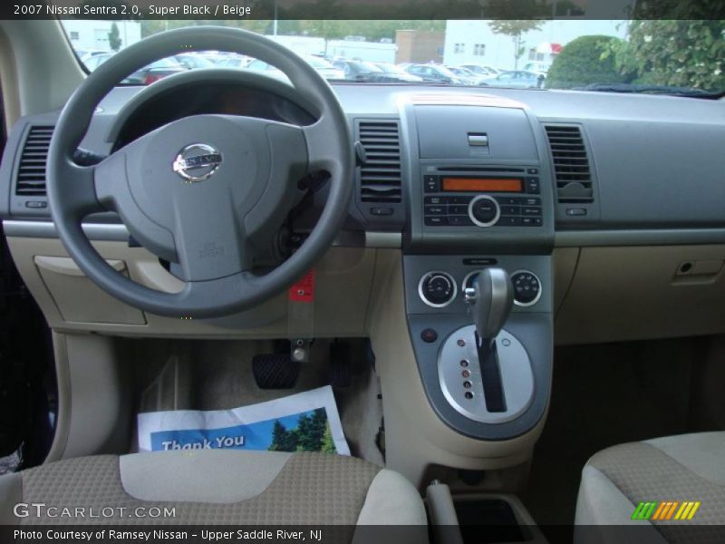 Super Black / Beige 2007 Nissan Sentra 2.0