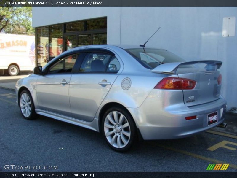 Apex Silver Metallic / Black 2009 Mitsubishi Lancer GTS