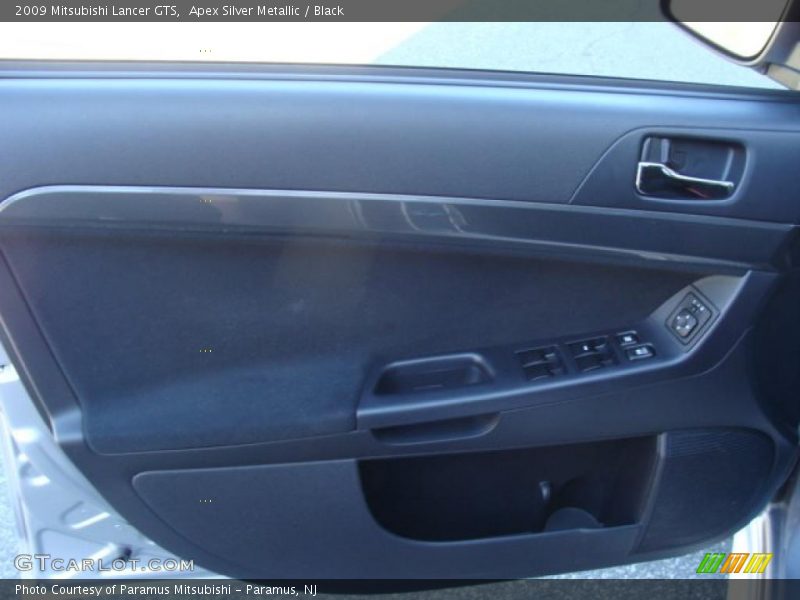 Apex Silver Metallic / Black 2009 Mitsubishi Lancer GTS