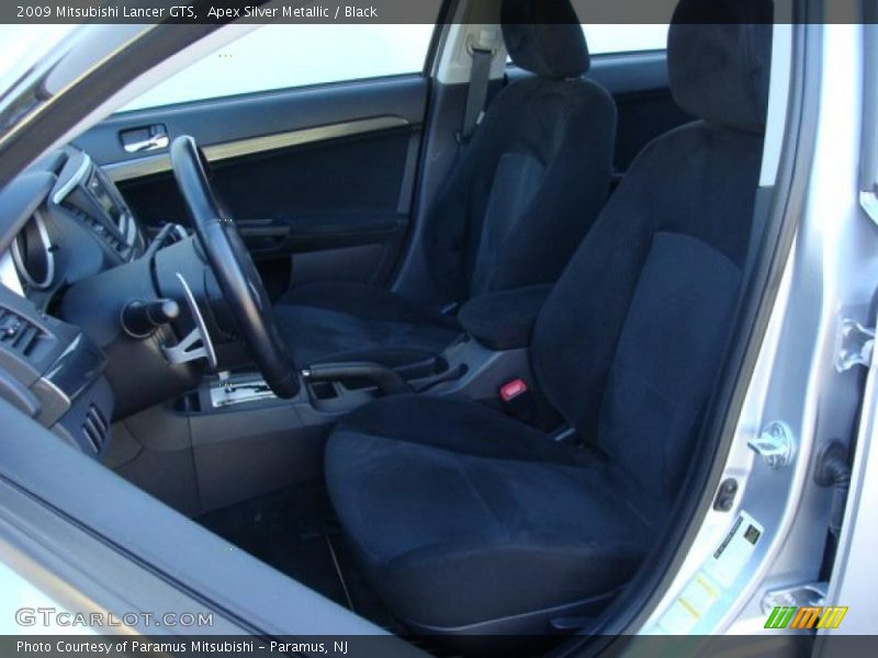 Apex Silver Metallic / Black 2009 Mitsubishi Lancer GTS
