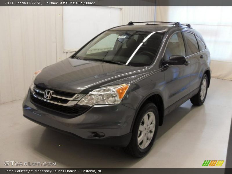 Polished Metal Metallic / Black 2011 Honda CR-V SE