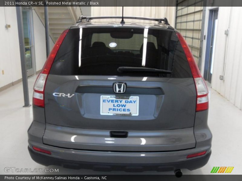 Polished Metal Metallic / Black 2011 Honda CR-V SE