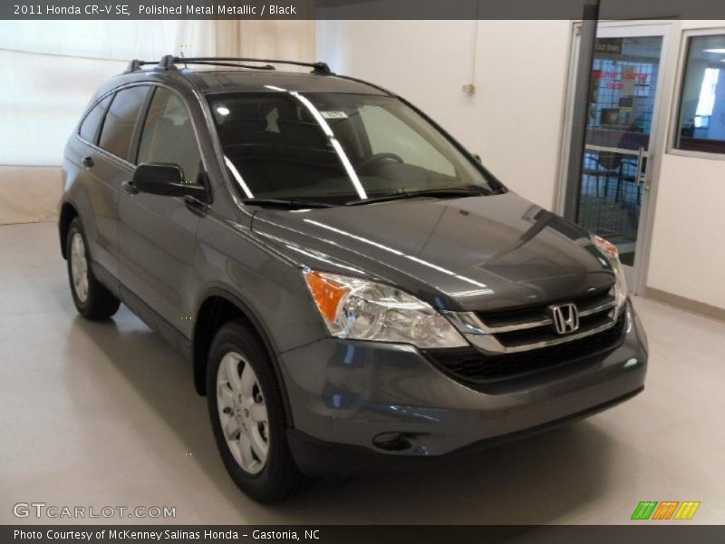 Polished Metal Metallic / Black 2011 Honda CR-V SE