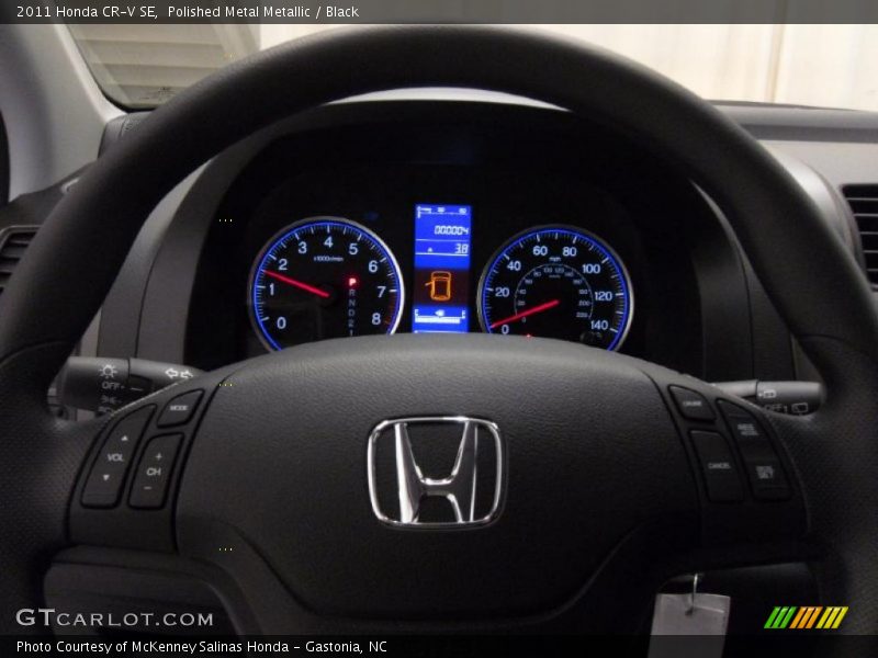 Polished Metal Metallic / Black 2011 Honda CR-V SE