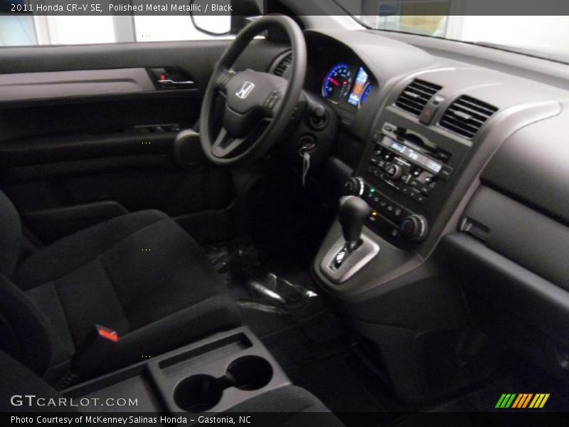 Polished Metal Metallic / Black 2011 Honda CR-V SE