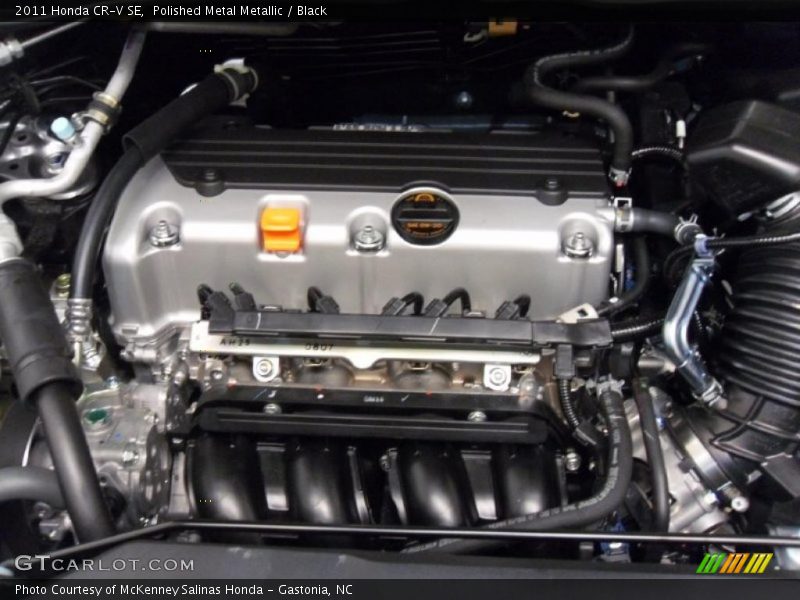 Polished Metal Metallic / Black 2011 Honda CR-V SE