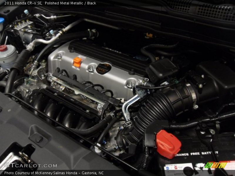 Polished Metal Metallic / Black 2011 Honda CR-V SE