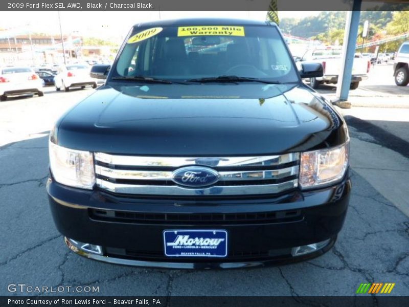 Black / Charcoal Black 2009 Ford Flex SEL AWD