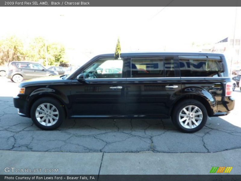 Black / Charcoal Black 2009 Ford Flex SEL AWD