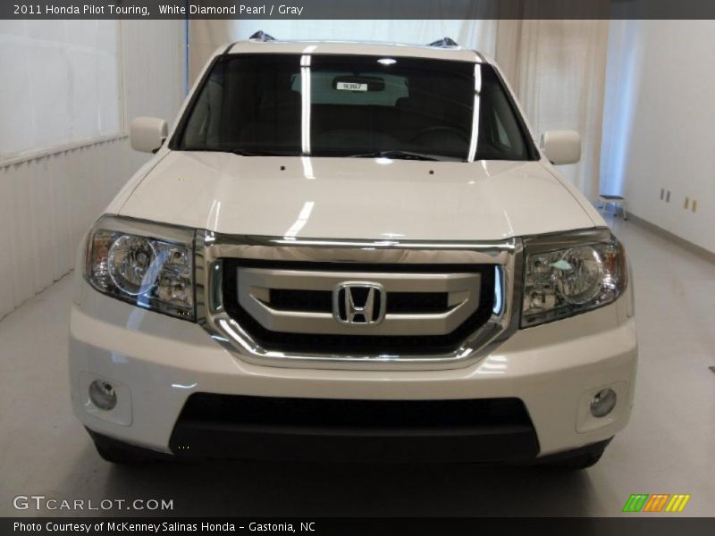 White Diamond Pearl / Gray 2011 Honda Pilot Touring