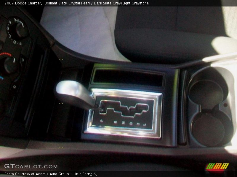 Brilliant Black Crystal Pearl / Dark Slate Gray/Light Graystone 2007 Dodge Charger