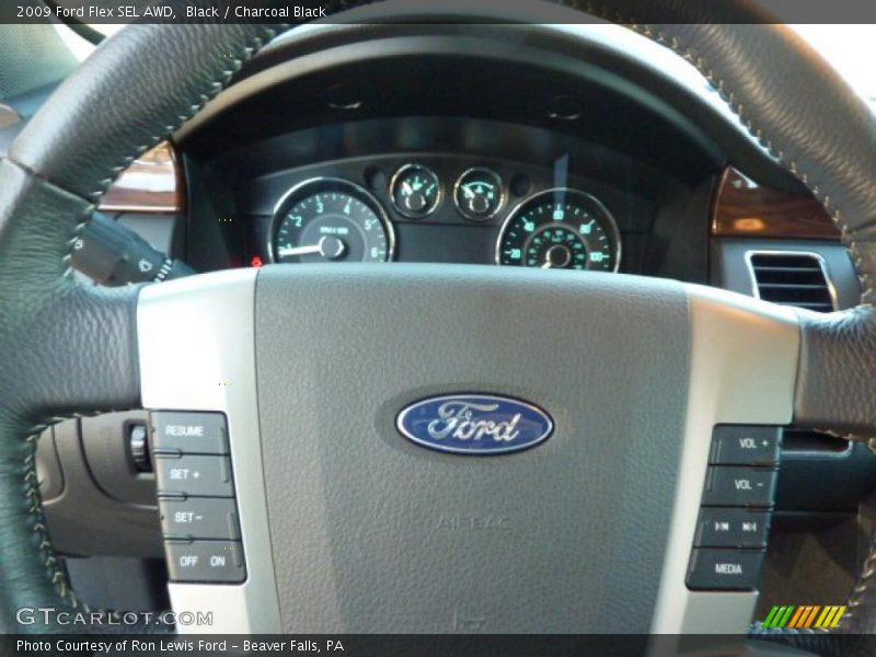 Black / Charcoal Black 2009 Ford Flex SEL AWD