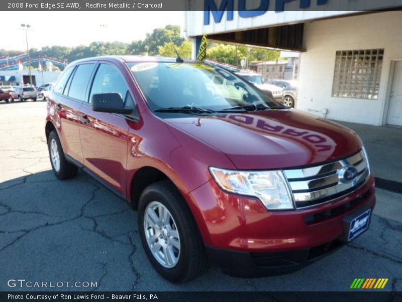 Redfire Metallic / Charcoal 2008 Ford Edge SE AWD