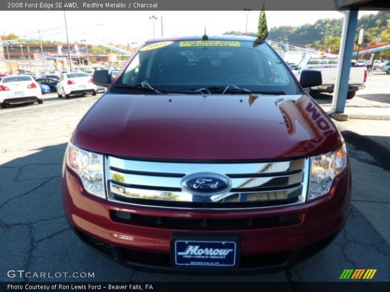 Redfire Metallic / Charcoal 2008 Ford Edge SE AWD
