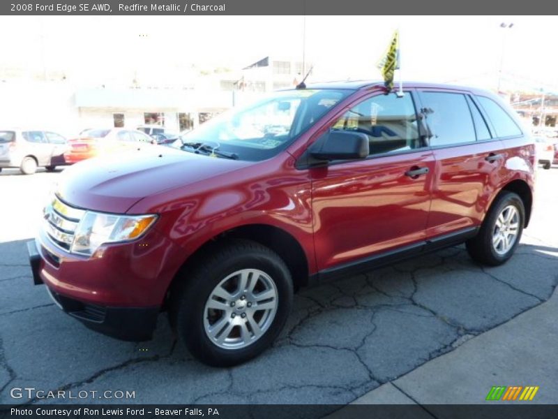 Redfire Metallic / Charcoal 2008 Ford Edge SE AWD