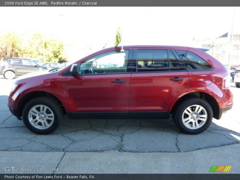 Redfire Metallic / Charcoal 2008 Ford Edge SE AWD
