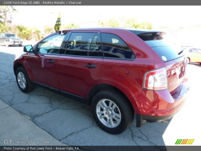 Redfire Metallic / Charcoal 2008 Ford Edge SE AWD