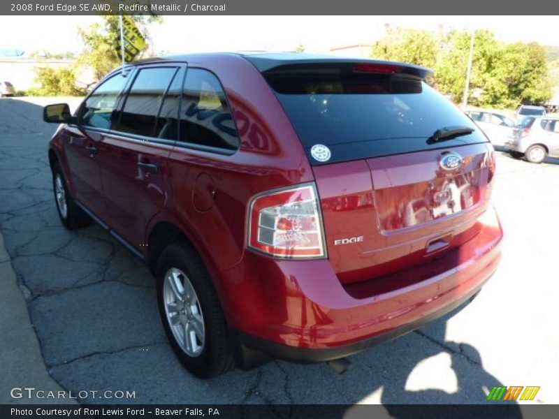 Redfire Metallic / Charcoal 2008 Ford Edge SE AWD