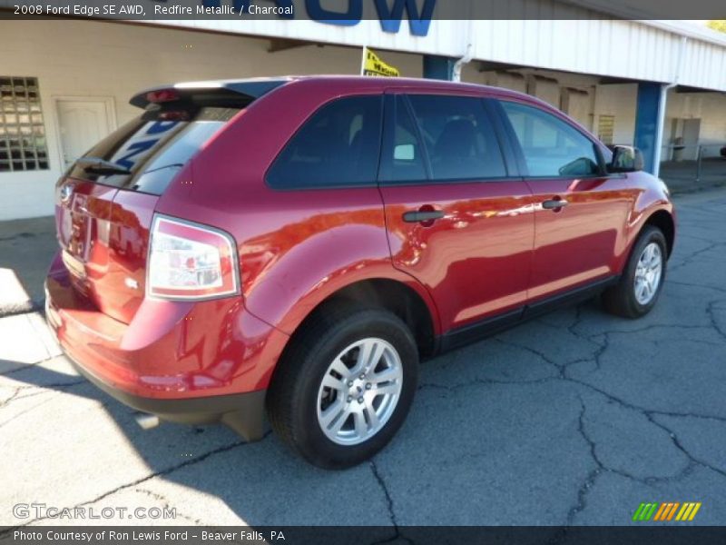 Redfire Metallic / Charcoal 2008 Ford Edge SE AWD