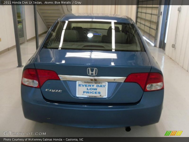 Atomic Blue Metallic / Gray 2011 Honda Civic LX Sedan