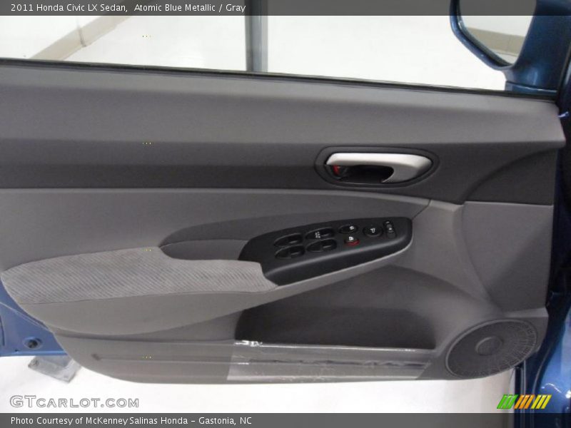 Atomic Blue Metallic / Gray 2011 Honda Civic LX Sedan