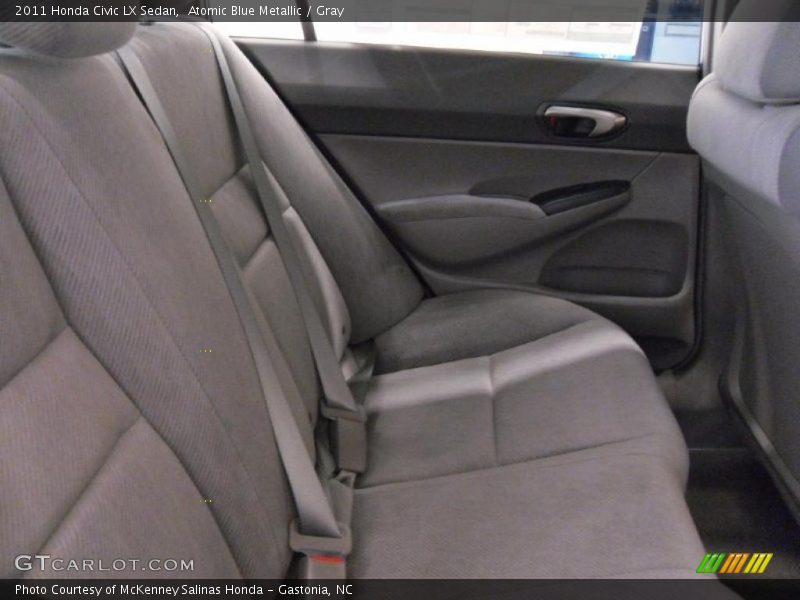 Atomic Blue Metallic / Gray 2011 Honda Civic LX Sedan