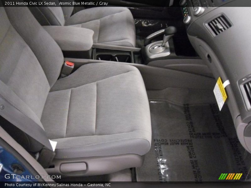 Atomic Blue Metallic / Gray 2011 Honda Civic LX Sedan