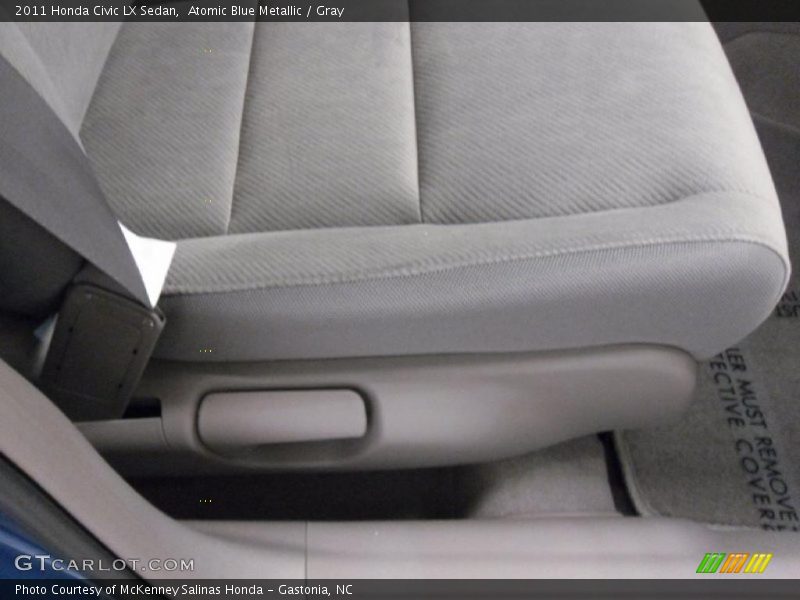 Atomic Blue Metallic / Gray 2011 Honda Civic LX Sedan